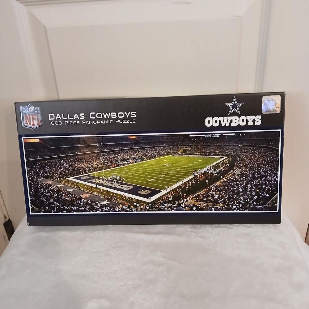 Sealed New NFL Dallas Cowboys AT&T Stadium 1000 Piece Panoramic Jigsaw Puzzle